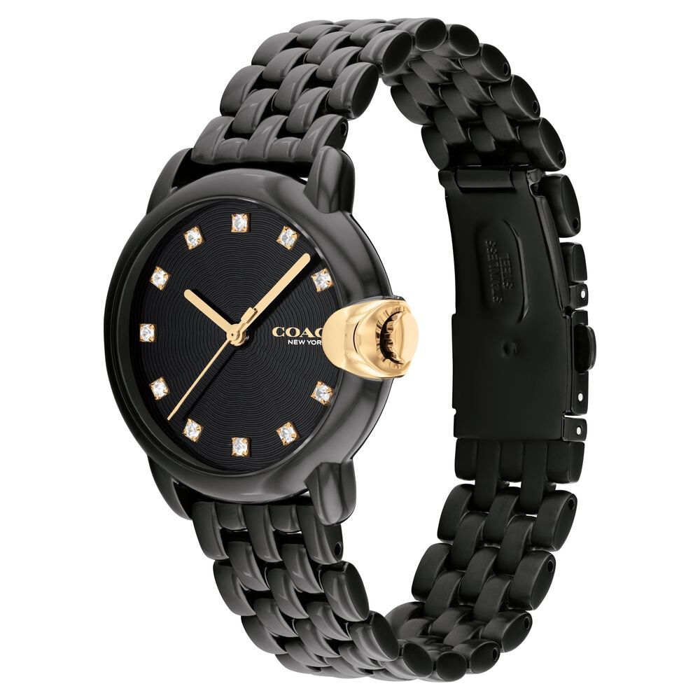 Buy Online Coach Quartz Analog Black Dial Stainless Steel Strap Watch for Women ndco14503821w Titan