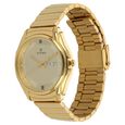 Titan Quartz Analog with Day and Date Champagne Dial Golden Stainless Steel Strap Watch For Men - image number 1