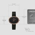 Vyb Mirage By Fastrack Quartz Analog Black Dial Black Split leather Strap Watch For Girls - image number 3