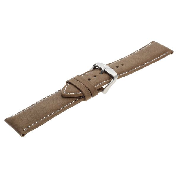24 mm Brown Genuine Leather Straps for Men - image number 3