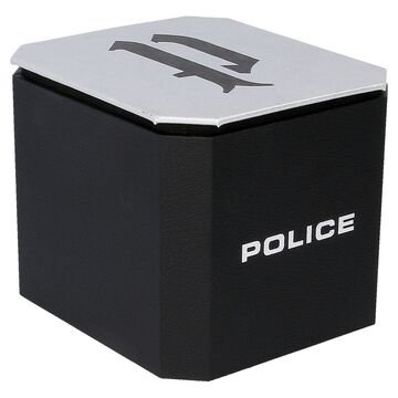 Police Quartz Analog Black Dial Silicone Strap Watch for Men