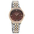Titan Purple Prestige Quartz Analog with Date Brown Dial Brown Stainless Steel Strap Watch For Women - image number 1