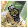Titan Marhaba Green Dial Analog Stainless Steel Strap Watch for Men - image number 3