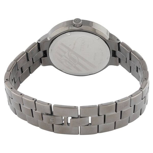 Titan Quartz Analog with Day and Date Grey Dial Stainless Steel Strap Watch for Women - image number 2