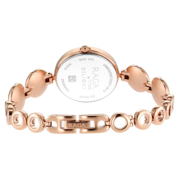 Titan Raga Delight Two Toned Dial Analog Metal Strap Watch for Women - image number 5