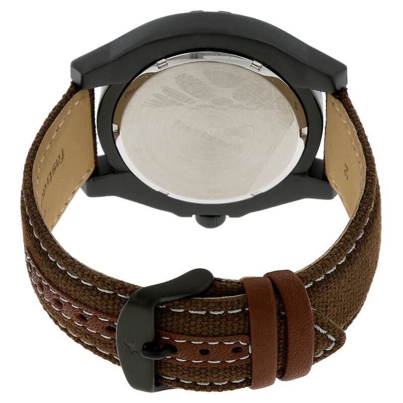 Buy Online Fastrack Explorer Quartz Analog Brown Dial Canvas Strap ...