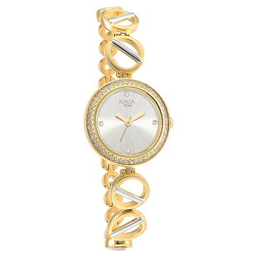Titan Raga Viva Silver Dial Women Watch With Metal Strap