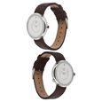 Titan We Silver Dial Women Watch With Leather Strap - image number 1