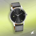 Fastrack Stunners Quartz Analog Black Dial Leather Strap Watch for Guys - image number 0