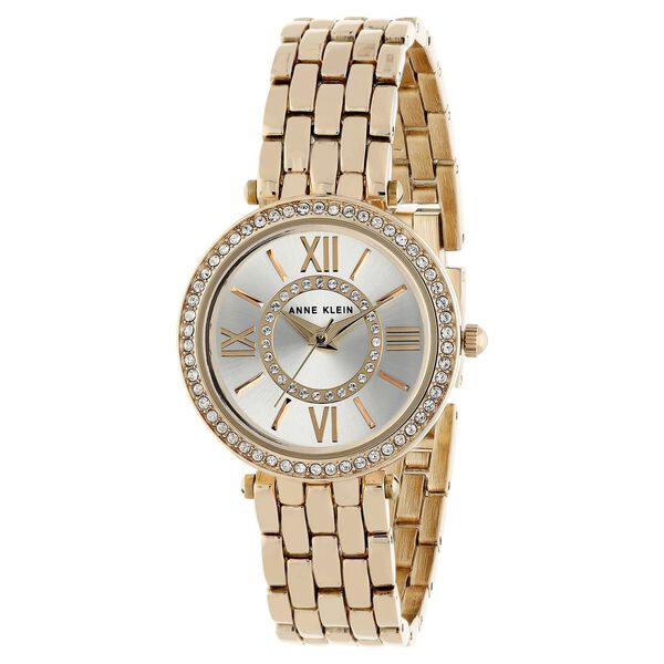 Anne Klein Quartz Analog White Dial Metal Strap Watch for Women - image number 1