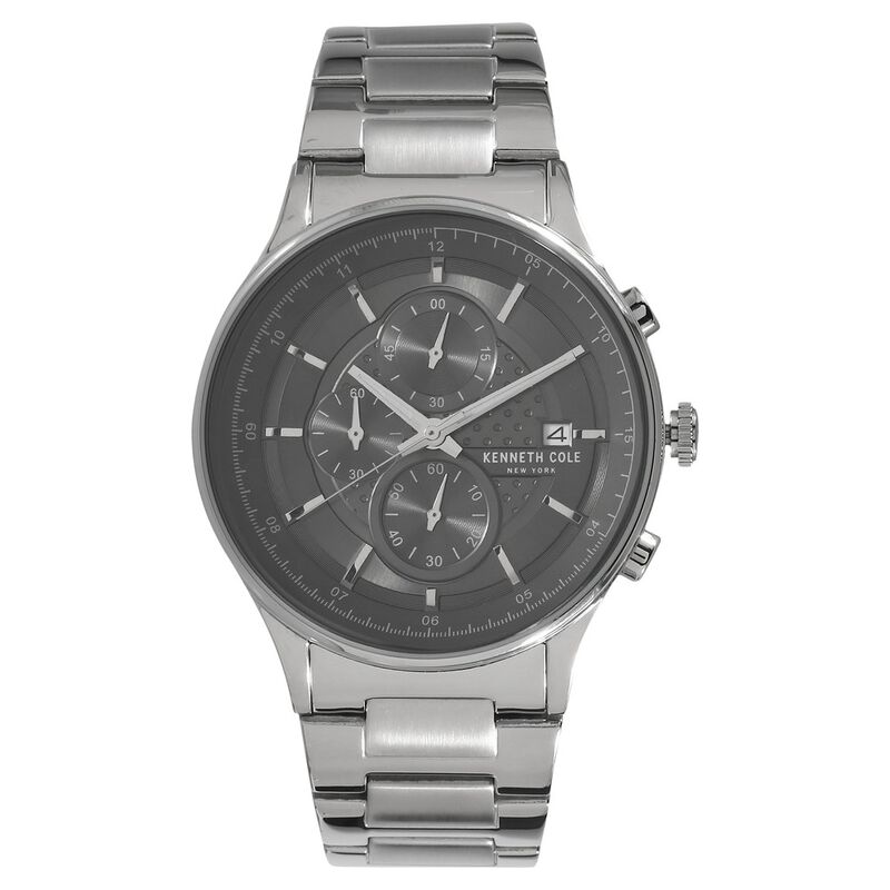 Kenneth Cole Quartz Chronograph Grey Dial Metal Strap Watch for Men - image number 0