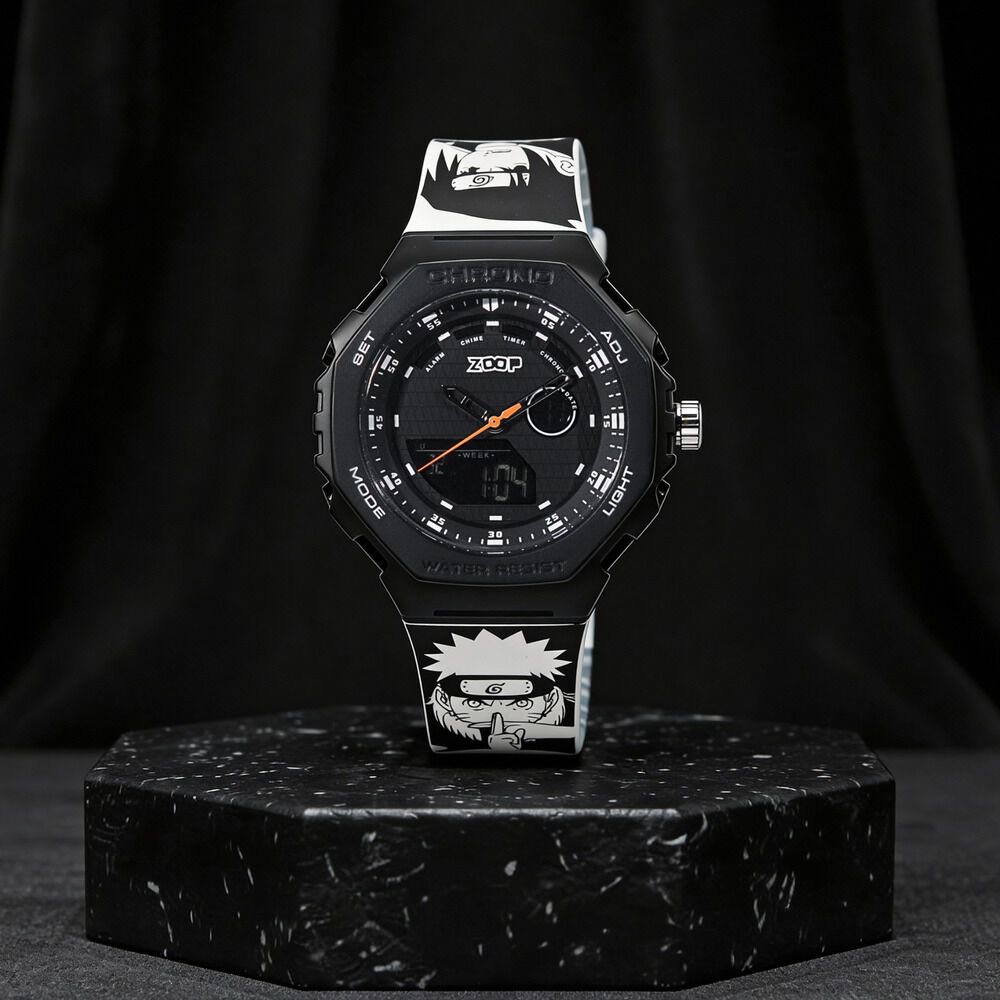 ★　satooo　★ Buy Online Zoop Naruto Ana-Digi Watch with Black Case and Black