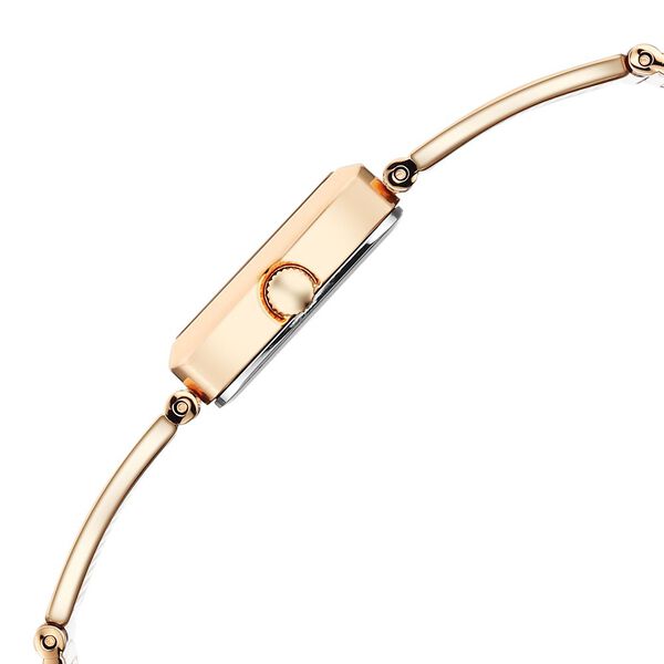 Titan Raga Ethereal Quartz Analog White Mother Of Pearl Dial Rose Gold Stainless Steel Strap Watch For Women - image number 4