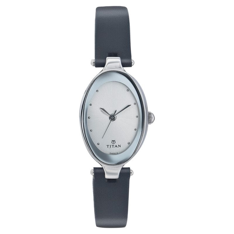 Titan Quartz Analog Silver Dial Watch for Women