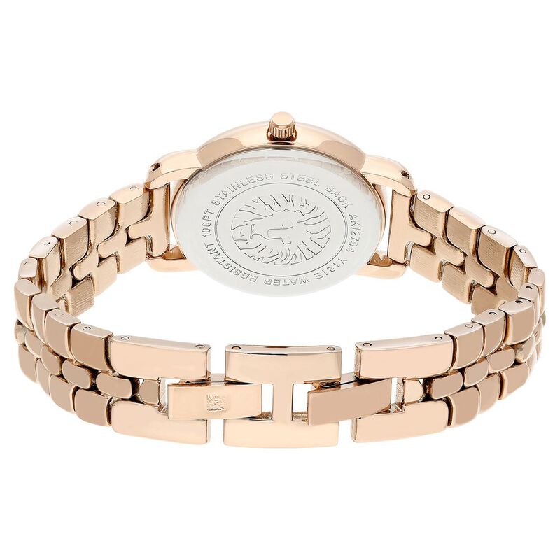 Anne Klein Quartz Analog Rose Gold Dial Metal Strap Watch for Women - image number 4