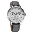 Titan Light leathers Multifunction Silver Dial Leather Strap Watch For Men - image number 1