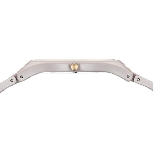 Edge Tessel Quartz Analog Beige Dial Beige Ceramic Strap Watch For Women - image number 5