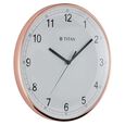 Titan Metallic Luxurious 30.4 cm Wall Clock with Crystal-Clear Domed Glass - image number 2