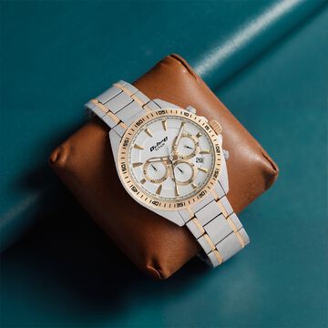 Titan Octane White Dial Chrono Stainless Strap watch for Men