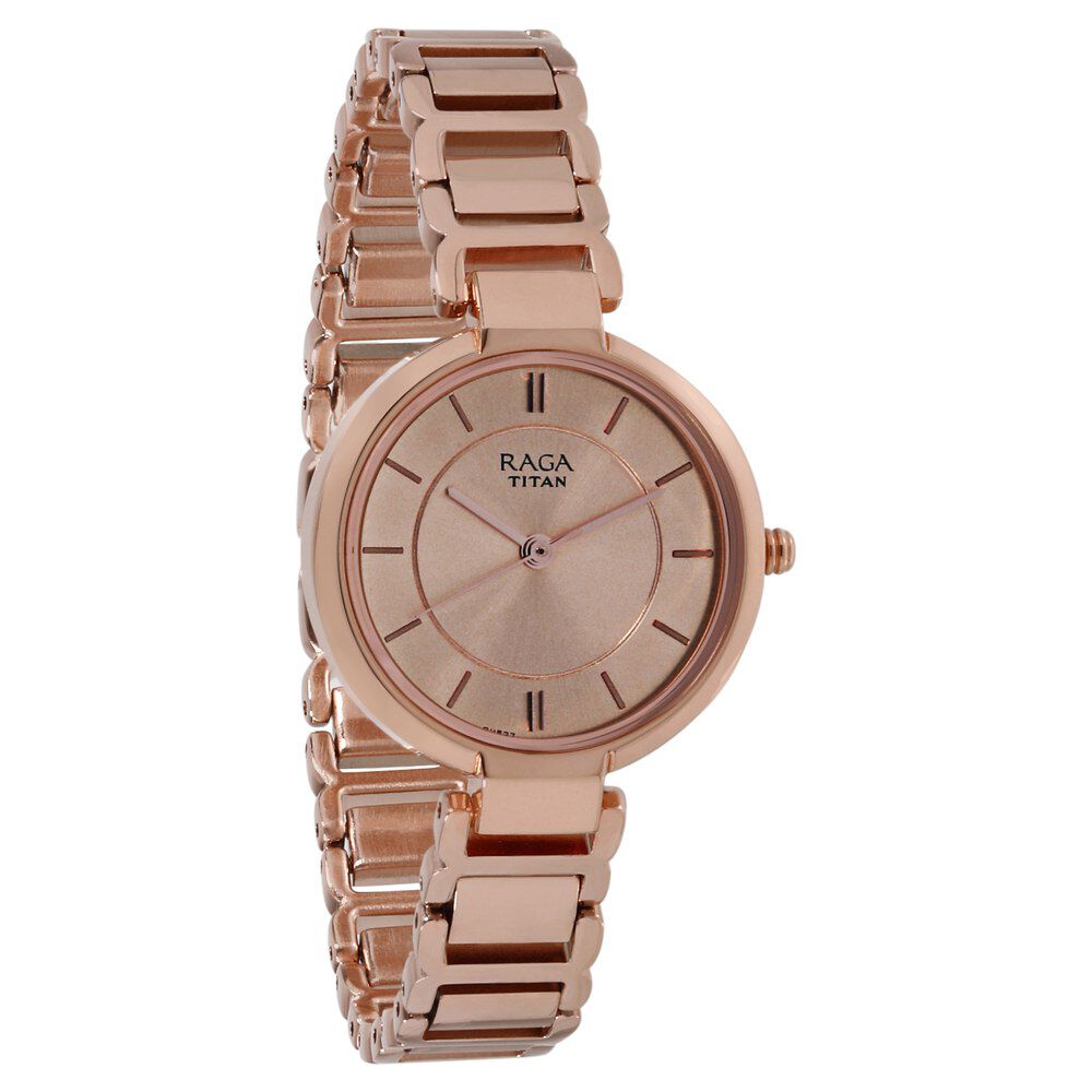 Buy Online Raga Women s Sundial Gold Elegance The Timeless Statement Watch ns2608wm01 Titan