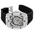 Kenneth Cole Automatic Silver Dial Black Colour Silicone Strap Watch For Men - image number 2