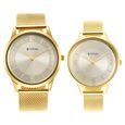 Titan Bandhan Champagne Dial Analog Stainless Steel Strap watch for Couple - image number 0