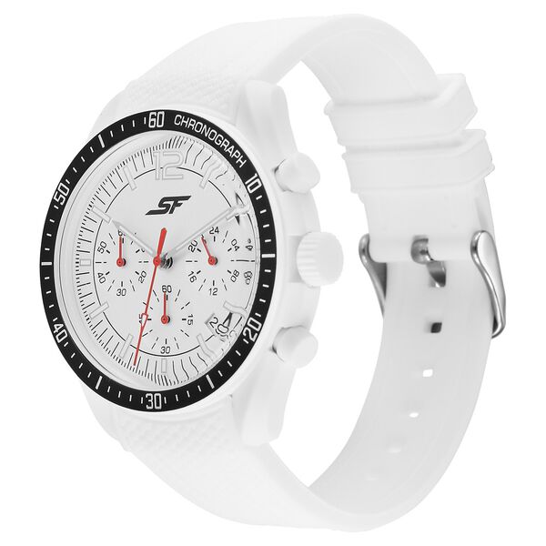 SF Genesis Bold Chronograph Watch for Men with White strap - image number 1