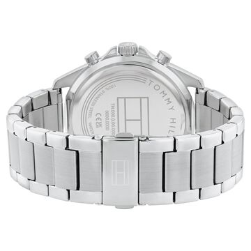 Tommy Hilfiger Multifunction Blue Dial Silver Color Stainless Steel Strap Watch For Men
