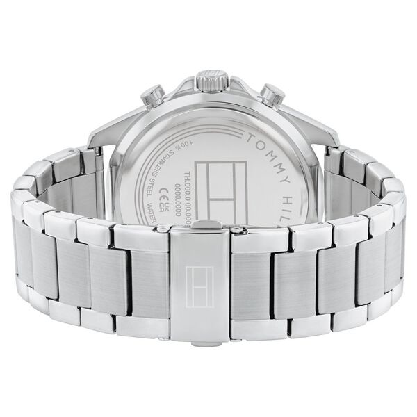 Tommy Hilfiger Multifunction Blue Dial Silver Color Stainless Steel Strap Watch For Men - image number 2