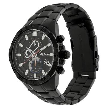 Titan Quartz Chronograph Black Dial Stainless Steel Strap Watch for Men