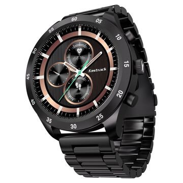 Fastrack Magnus FX2 Unisex Smart Watch With Black Metal Strap