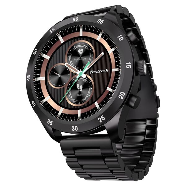 Fastrack Magnus FX2 Unisex Smart Watch With Black Metal Strap - image number 1