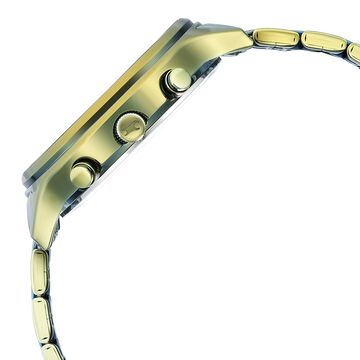 Fastrack Style Up Green Dial Stainless Steel Strap Watch for Girls