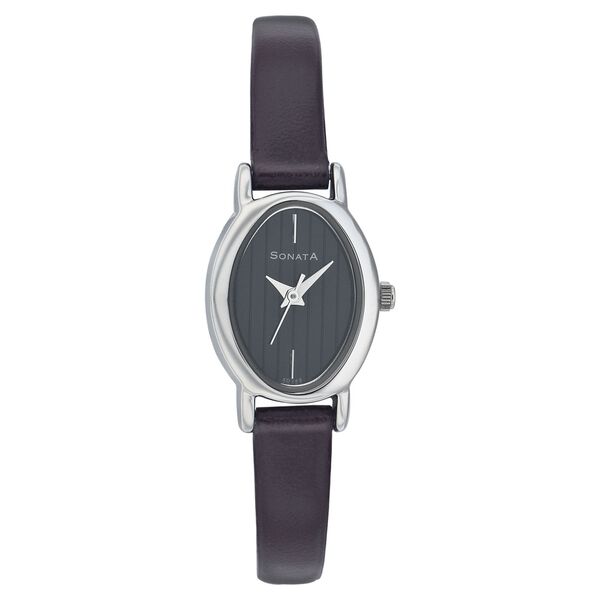 Sonata Quartz Analog Black Dial Strap Watch for Women - image number 0