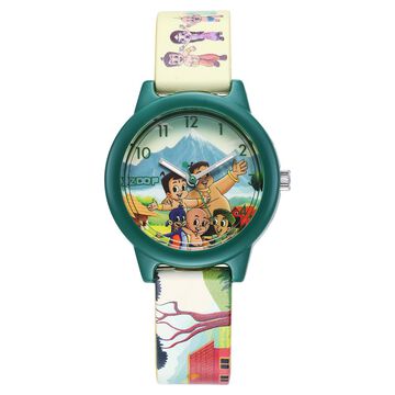 Zoop By Titan Chhota Bheem Quartz Analog Multicoloured Dial Multicoloured Plastic Strap Watch For Kids
