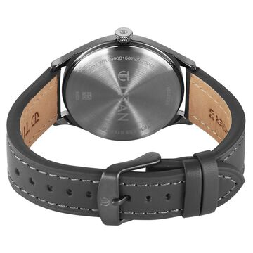 Titan Neo Basics Analog with Gray Dial Gray Leather Strap Watch for Men
