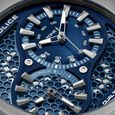 Police Quartz Analog Black Dial Blue Colour Silicone Strap Watch For Men - image number 3