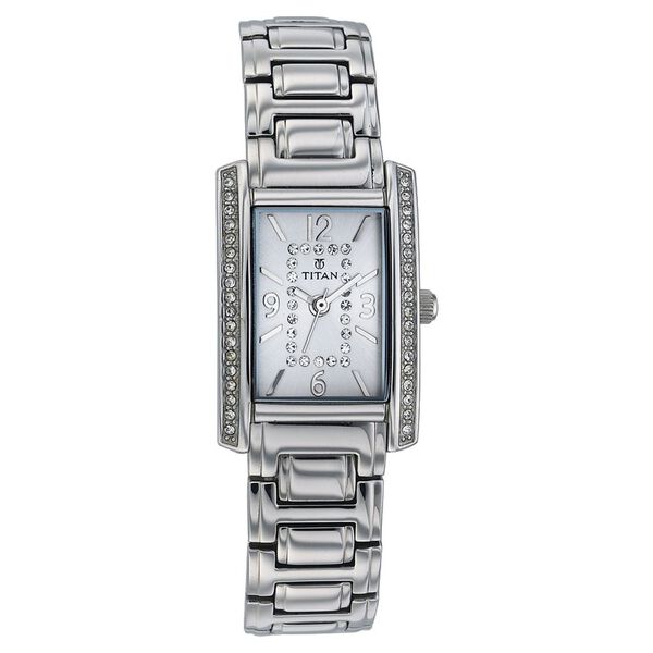 Titan Quartz Analog with Date Silver Dial Watch for Women - image number 0