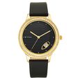Titan Wander Black Dial Women Watch With Leather Strap - image number 1