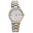 Titan Purple Prestige Quartz Analog with Date White Dial Brown Stainless Steel Strap Watch For Women - image number 1