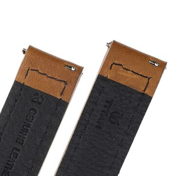 20 mm Brown Genuine Leather Straps for Men