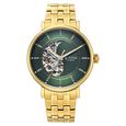 Titan Yin Yang Skeletal Automatic Analog with Rose Gold case, Blue Dial Blue Leather Strap Watch for Men