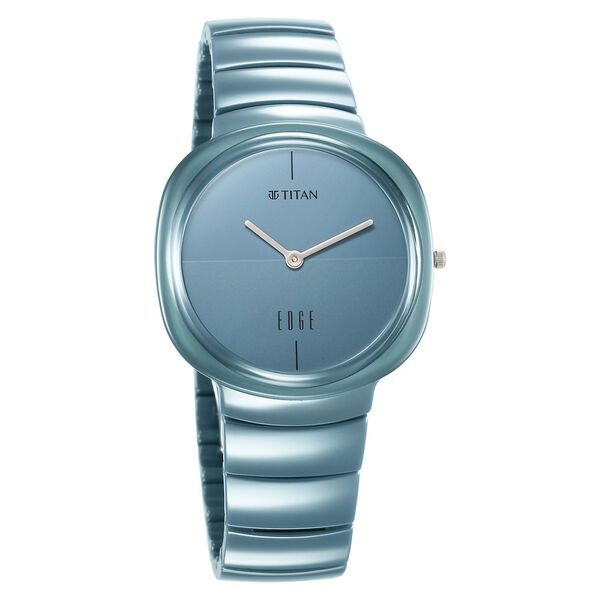 Titan Squircle Camo Quartz Analog Blue Dial Ceramic Strap Watch For Unisex - image number 1