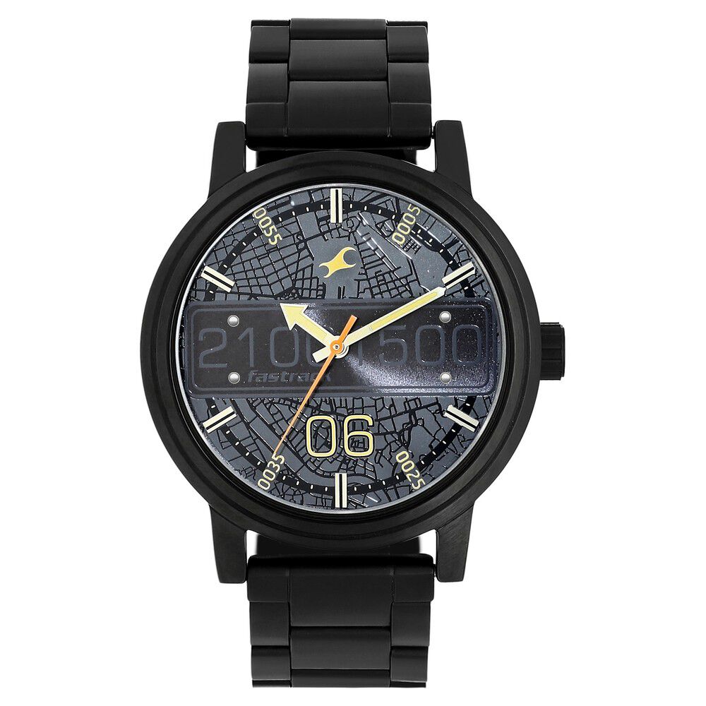 Ss black online fastrack watch