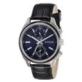 Titan Men's Midnight Precision: Multifunction Blue Dial with Classic Leather Strap Watch - image number 0