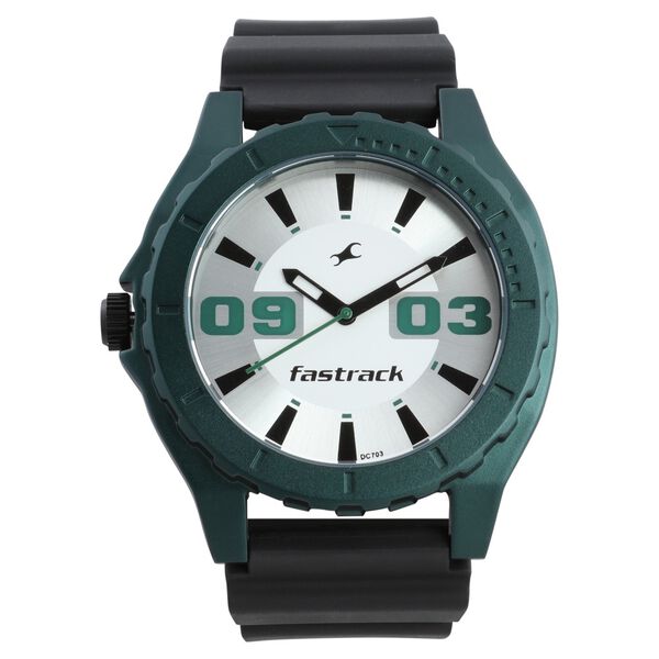 Fastrack Quartz Analog White Dial Plastic Strap Watch for Guys - image number 0
