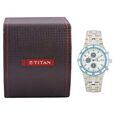 Titan Quartz Chronograph Silver Dial Metal Strap Watch for Men - image number 4