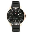 Tommy Hilfiger Quartz Analog with Date Black Dial Silicone Strap Watch for Men - image number 0