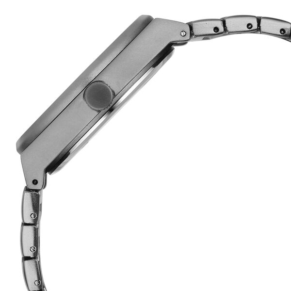 Vyb Limitless By Fastrack Quartz Analog Grey Dial Grey Metal Strap Watch For Guys - image number 4