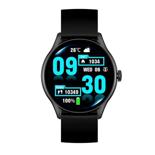 Titan Evoke Black: Luminous AMOLED Display & Water-Resistant Smartwatch - image number 0